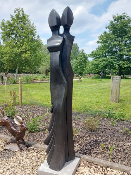 tuinbeeld koppel in steen