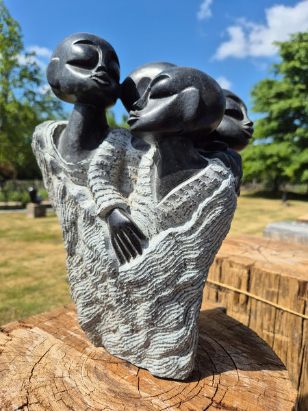 David Mashoko, stone sculpture, different people, artwork shona zimbabwe