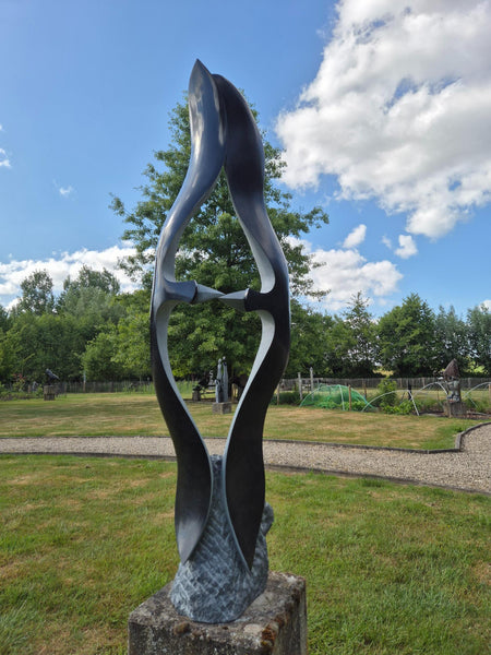 stone sculpture birds, yard art, stone art, shona art, sculpture garden