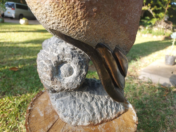 owl stone statue