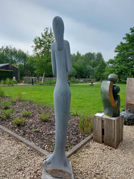 mediteren, bidden, symbool, stenen beeld