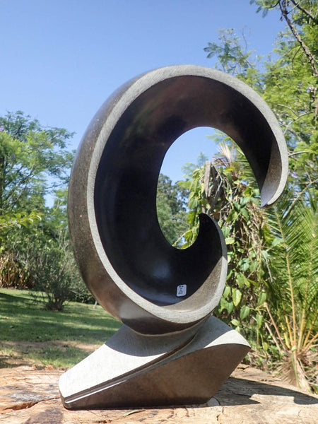Tengenenge beeld, abstract, springstone, Beeldentuin Driegoten