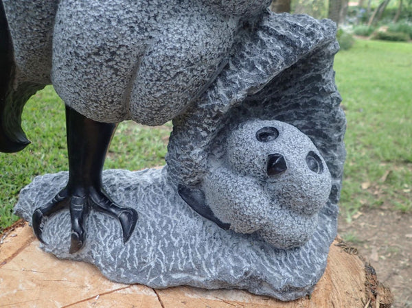owl stone statue