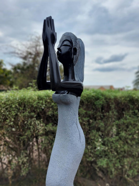 meditatie stenen beeld