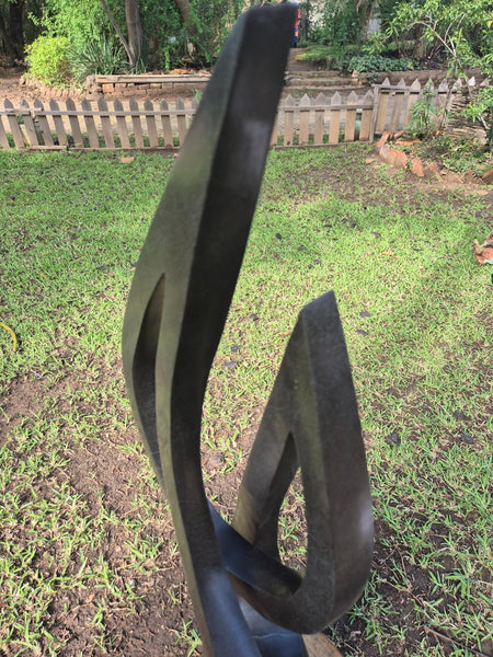 uniek sculptuur in steen, close up