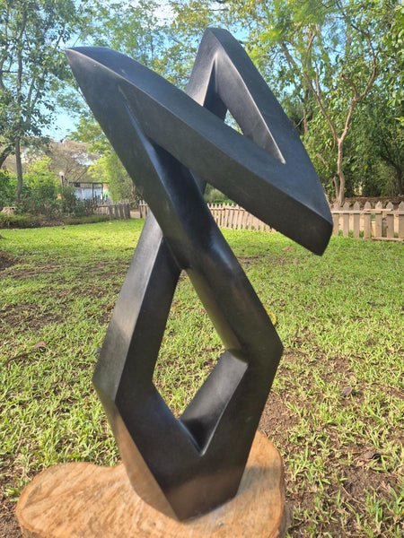 abstract stone sculpture, shona art zimbabwe