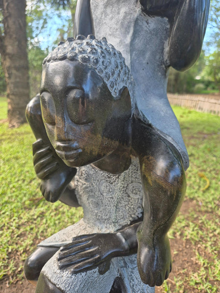 tuinbeelden in steen, unieke stukken, wereldbeeld hamme