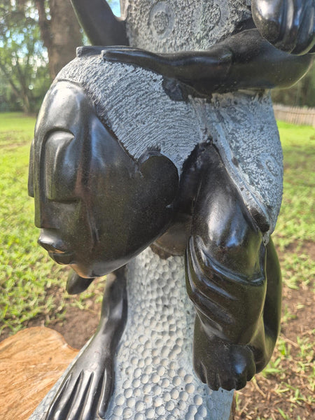 tuinbeeld in steen, shona kunst zimbabwe