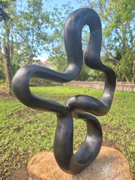 abstract stone sculpture, livingstone matambo