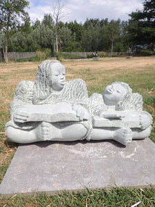 Driegoten beeldentuin Hamme, Wereldbeeld, unieke beelden in steen