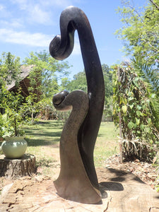 beeldhouwwerken in steen, wereldbeeld Driegoten Hamme, Zimbabwe shona kunst