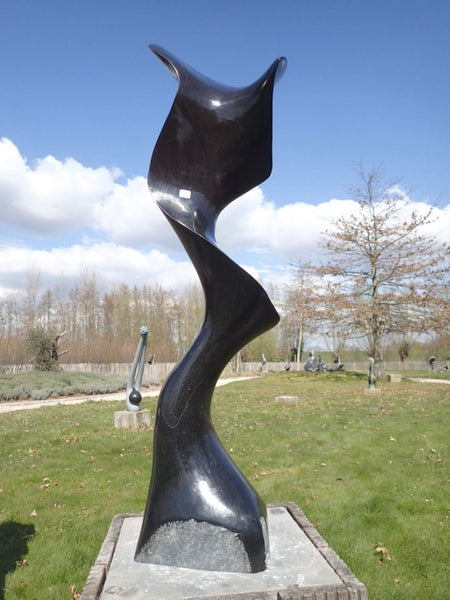 abstract gedraaid beeld, beweging , tuinbeeld