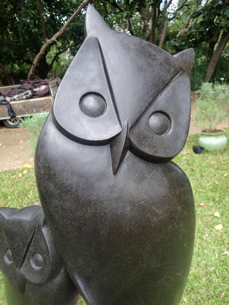 owl sculpture, yardart