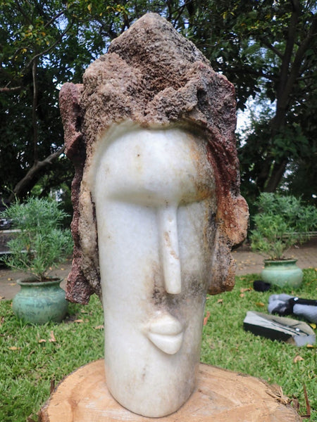 stone statue face creation