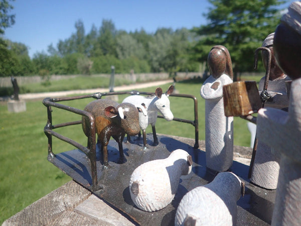 nativity set in stone and metal Zimbabwe